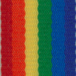 Offray 435991 5/8" Wide Grosgrain Ribbon, Rainbow Stripe, 3 Yards