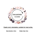 anxiety bracelet for women healing crystal bracelet chakra bracelets beaded bracelets for women stress relief healing gifts for women. (Pink Zebra stone) pink