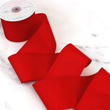 Creative Ideas, 3" Inch Solid Grosgrain Ribbon, 25 Yards, Red, 25 yd