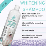 PET CARE Sciences 8 fl oz Dog Whitening Shampoo - Dog Shampoo for White Dogs - Puppy Shampoo for White Coats - Hair and Fur Whitener for Dogs - Made in The USA
