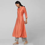 Kashish by Shoppers Stop Embroidered Mandarin Neck A-Line Womens Kurta