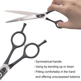 LONGMON Dog Grooming Scissors 440c Stainless Steel Curved Scissors With Durable Professional Curved Shears For Dogs and Cats Black Curved 8inch