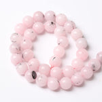 38pcs 10mm Natural Pink Opal Jades Stone Beads Round Loose Spacer Beads for Jewelry Making DIY Bracelets Crystal Energy Healing Power Stone (10mm, Pink Opal Stone)