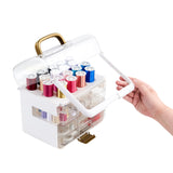 SINGER Sew-It-Goes-255 Piece Kit & Craft Organizer Sewing Case Storage with Metallic Embroidery Thread (11771)