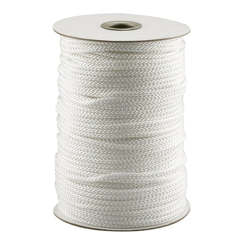 Prime-Line MP9253 Traverse Cord, Size #4, Polyester Fiber, Braided Strands, High Quality, 100 yards(1 Roll)