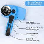 Bosose Dog Brush & Cat Brush - Self Cleaning Slicker Brush - Dog Cat Bunny Pet Grooming Shedding Brush-Shedding and Grooming Tool for Pets - Pet Massaging Tool - Suitable for Pets with Long or Short Hair