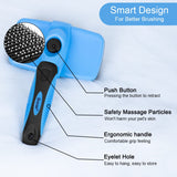 Bosose Dog Brush & Cat Brush - Self Cleaning Slicker Brush - Dog Cat Bunny Pet Grooming Shedding Brush-Shedding and Grooming Tool for Pets - Pet Massaging Tool - Suitable for Pets with Long or Short Hair