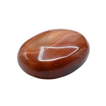 Amazing Gemstone Carnelian Palm Stone - Hot Massage Worry Stone for Natural Body Chakra Balancing, Reiki Healing and Crystal Grid