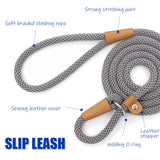 lynxking Slip Lead Dog Leash 5 FT x 1/2 inches Strong Heavy Duty Dog Rope Leash Braided Comfortable Handle for Small Medium Large Dogs Slip Lead-Large 1/2in x 5ft Orange