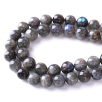 6mm 60pcs AAA Natural Labradorite Gemstone Beads for Jewelry Making Crystal Energy Stone Healing Power DIY Bracelet Necklace 15" Gray Labradorite 6mm