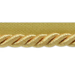 Expo International Nicholas Twisted Lip Cord Trim, 20 yd, 3/8", Metallic Gold
