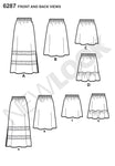 Simplicity Creative Patterns New Look 6287 Misses' Pull On Skirt in Four Lengths, A (10-12-14-16-18-20-22) 1