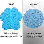 Mycicy Dog Lick Pad, Dog Washing Distraction Device, Slow Eating Dog Mat with Super Suction for Dog Licking Peanut Butter, Pet Bathing, Grooming and Dog Training Ocean Blue