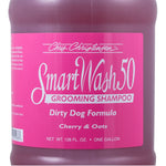 Chris Christensen SmartWash50 Cherry & Oats Ultra Concentrated Dog Shampoo, Makes up to 50 Bottles, Groom Like a Professional, Delightfully Fragranced and Concentrated, Suitable For All Coats, Made in the USA, Gallon 128 oz