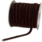 May Arts 3/8-Inch Wide Ribbon, Brown Velvet