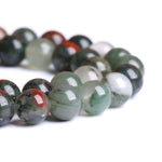 6MM 60PCS Natural Stone African Bloodstone Beads for Jewelry Making DIY Bracelet Energy Crystal Healing Power 6mm