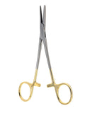 Dog Pet Ear/Nose Hair Puller Grooming Hemostat Locking Forceps Pliers, 5.5" (14cm), Straight (Gold Handle) Gold Handle