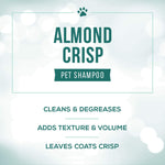 Nature's Specialties Almond Crisp Ultra Concentrated Dog Shampoo for Pets, Make up to 4 Gallons, Natural Choice for Professional Groomers, Texturizing and Volumizing, Made in USA, 16 oz 16oz