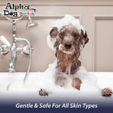 Alpha Dog Series Adult Dog Grooming Natural Dog Shampoo and Conditioner with Aloe Vera, pH balanced Shampoo for Dogs, Tear-Free, Moisturizing Dog Shampoo for Sensitive Skin - 26.4 Oz