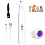 Electric Dog Paw Fur Trimmer Cordless Ear Hair Clipper Small Cats Mini Dogs Clippers Light up Puppy Grooming Clippers 2 Speeds Rechargeable Cat Trimmer Quiet Grooming with UV Light