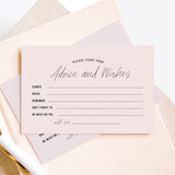 Bliss Collections Advice and Wishes Cards, Mad Libs Simple Pink, Perfect for: Bridal Showers, Wedding, Baby Shower, Graduation Party, Retirement, Words of Wisdom for Bride and Groom, 4"x6" Cards (50 Cards)