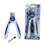 Thunderpaws Professional-Grade Nail Clippers for Dogs Nail Trimmer for Dogs with Safety Guard and Nail File - Nail Clippers for Large Dogs - Dog Nail Clipper&Dog Toenail Clippers (Medium-Large, Blue) Medium-Large