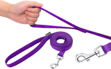 AMAGOOD 6 FT Puppy/Dog Leash, Strong and Durable Traditional Style Leash with Easy to Use Collar Hook,Dog Lead Great for Small and Medium and Large (Purple,5/8" x 6 Feet) 5/8 in x 6 ft Purple