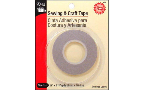 Dritz 402 Sewing and Crafting Tape, 6mm x 10.4m, 1/4-Inch X 11-1/3-Yards, Multicolor