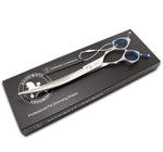 HASHIMOTO Curved Scissors for Dog Grooming,Light Weight,Pet grooming shears,Designed for right and left handers.(Curved 7.5") 7.5"