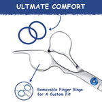 SUMCOO Professional 2 Pack Dog Grooming Scissors with Safety Round Tips,Heavy Duty Titanium Stainless Steel Up-Curved Pet Grooming Scissors Thinning Cutting Shears for Dogs and Cat Set of 2