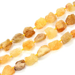 2 Strands Adabele Natural Raw Yellow Citrine Crystal Quartz Nugget Rough Gems Stone (30 Inch Total) Chakras Healing Gemstone Loose Beads GA-C4 2