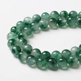 45pcs 8mm Natural Water Grass Jades Chalcedony Beads Round Loose Beads for Jewelry Making DIY Bracelets Crystal Energy Healing Power Stone (8mm, Water Grass Jade Beads)