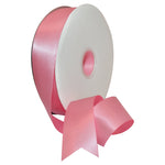 Morex Ribbon 08838/00-155 Double Face Satin Ribbon 1.5" X 100 YD Geranium Pink Ribbon for Gift Wrapping, Birthday Gift Cards, Satin Dress for Women, Silk Ribbons for Crafts, Wedding Gifts for Couple