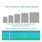 Waowoo Weighted Blanket (12lbs 48"x72") for Adults Kids Deeper Sleep, Premium Material with Glass Beads (Inner Layer Dark Grey) 48"x72" 12.0 Pounds