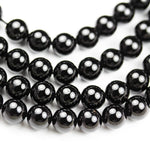 Black Tourmaline 8mm Beads for Jewelry Making Energy Healing Crystals Jewelry Chakra Crystal Jewerly Beading Supplies 15.5inch About 46-48 Beads Black tourmaline