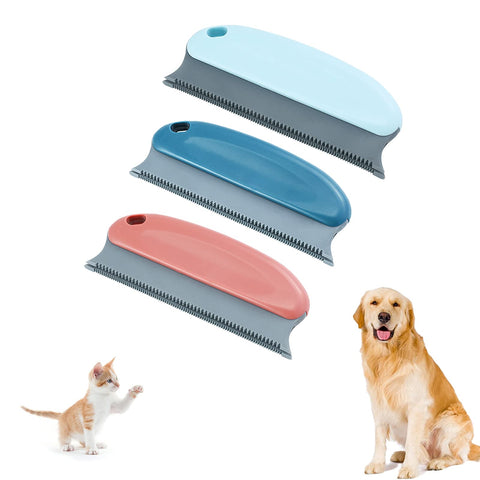 ESZKD 3 Pcs Pet Hair Remover Brush Pet Hair Detailer Dog Cat Hair Remover, Professional Hair Remover Brush for CleaningCarpets, Sofas, Home Furnishings and Car Interiors