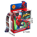 2 Pack Disney Stickers (Spiderman，Avengers)Kids Sticker,in 10 Designs,400 Pcs Self Adhesive Label Roll Stickers Laptop, Water Bottle, Phone, Cute Animal Disney Stickers for Kids Teens