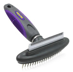 Dog & Cat Comb and Deshedding Tool By Hertzko - 2 in 1 Great Grooming Tool - Removes Loose Undercoat, Mats and Tangled Hair from your Pet's Fur