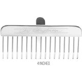 Chris Christensen Bathing T-Rake, 1 1/4 in Staggered Pins, Groom Like a Professional, Rubberized Ergonomic Handle, Removes Tangles and Knots, 6 in Head, A431 6in Staggered Pins