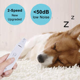 Sindax Dog Nail Grinder, Upgraded Cat Dog Nail Trimmers Super Quiet Dog Nail Clipper with 2 Speeds Painless Electric Rechargeable Pet Nail Trimmer for Small Medium Cats Dogs Breed Nails White