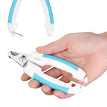 JAZZZNAP Dog Nail Clippers, Pet Nail Clippers and Trimmer with Quick Safety Guard to Avoid Over Cutting, Sharp Blade for Small Medium Large Dogs and Cats, White
