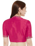 Studio Shringaar Women's Polyester Sleeve Readymade Saree Blouse