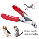 Pettom Dog Cat Nail Clipper Professional Pet Claw Trimmer Stainless Steel Pet Toes Cutter Grooming Tool for Small Medium Dogs Cats (Guillotine Nail Clipper) Guillotine Nail Clipper