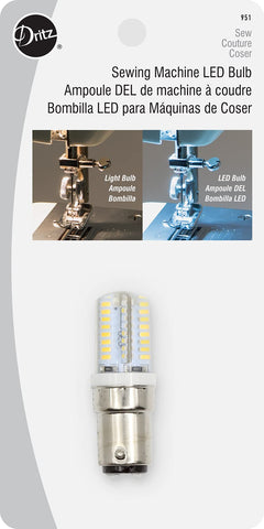 Dritz Sewing Machine LED Light Bulb, Push-In 5.75 x 2.88 x 0.75 LED Push-In