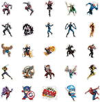 Superhero Avengers Stickers for Teens(104pcs)Comic Legends Stickers with Party Favors for Kids,Graffiti Waterproof Decals for Water Bottles Bikes Luggage Skateboard Package