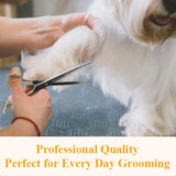 JASON 7.5" Thinning Shears for Dogs 40-Teeth Dog Grooming Blending Shear Professional Pet Thinners Blender Scissors Trimming Kit for Groomers D-7.5" Thinner