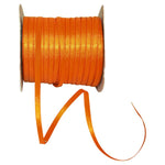 Reliant Ribbon 4950-058-18C Double Face Satin Ribbon, 1/8 Inch X 100 Yards, Orange