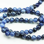 Natural Gemstone Beads forjewelry Making kit for Adults Energy Healing Crystals Jewelry Chakra Crystal Jewerly Beading Supplies Sodalite 4mm 15.5inch About 90-100 Beads