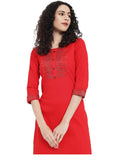 G4Girl Stretchable Cotton Lycra Kurti for Women's