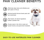 FUROVO Made in USA Natural Plant-Based Waterless Dog Paw Shampoo Rinse-Free with Portable Attached Cleaning Brush Head + Microfiber Towel for Dogs, Cats & Puppies (Citrus Mint + Balm) Citrus Mint + Balm
